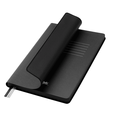 Ежедневник Moon river недатированный, черный (Черный, бежевый)