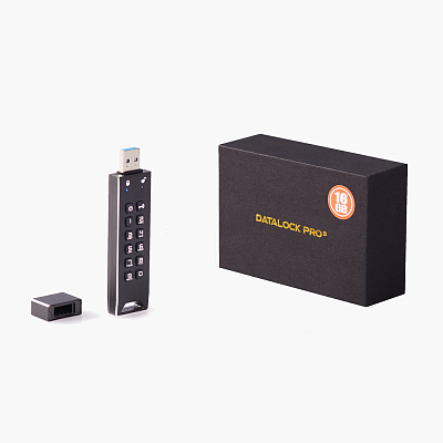 Флешка с пин кодом DataLock PRO3 USB 3.0, черный, 64Гб