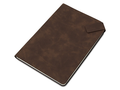 Блокнот А5 в гибкой обложке Chaplin (Шоколадный)