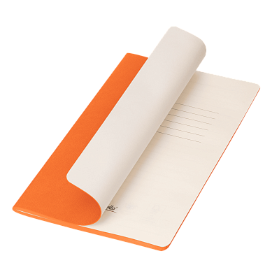 Блокнот Corsa slim, оранжевый (Оранжевый, бежевый)