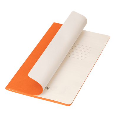 Блокнот Corsa slim, оранжевый (Оранжевый, бежевый)