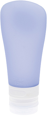 Дорожная баночка для путешествий Dewal Beauty, синяя с присоской, 90мл. (Синий)