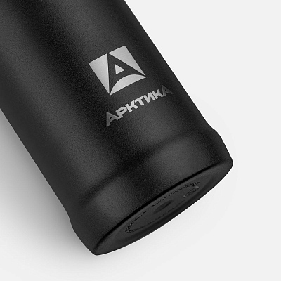 Термос «Арктика 600» с питьевой системой, черный