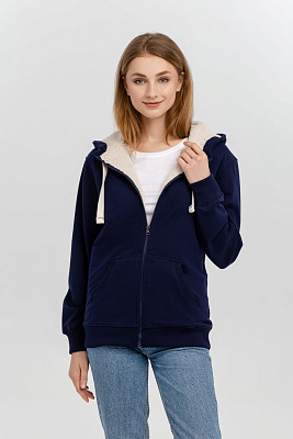 Толстовка на молнии Kulonga Sherpa, темно-синяя (Тёмно-синий)