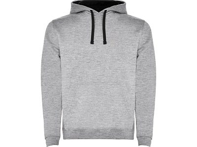 Толстовка с капюшоном Urban мужская (Серый меланж/черный)