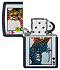 Зажигалка ZIPPO Queen Design с покрытием Navy Matte, латунь/сталь, синяя, матовая, 38x13x57 мм - Фото 4