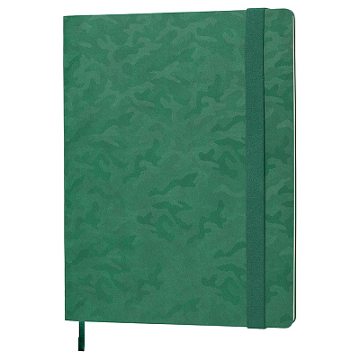 Бизнес-блокнот TABBY BIGGY, формат В5, в клетку (Темно-зеленый)