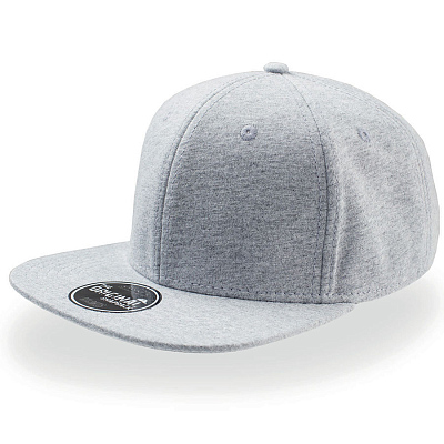 Бейсболка SNAP JERSEY, 6 клиньев, пластиковая застежка (Серый меланж) Бейсболка SNAP JERSEY, 6 клиньев, пластиковая застежка (Серый меланж)
