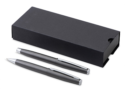 Подарочный набор ручек Roosevelt: шариковая и роллер (Оружейная сталь)