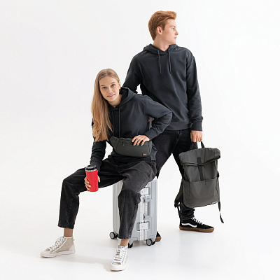 Худи с капюшоном, унисекс Алекс (Alex) антрацит, размер S (Серый)