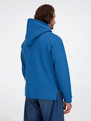 Худи оверсайз унисекс Tolla, синее (джинс)