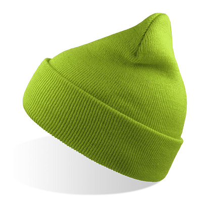 Шапка вязаная  двойная Wind-S (Зеленое яблоко)