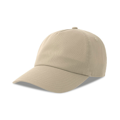 Бейсболка DAD HAT-S, 5 клиньев, металлическая застежка (Песочный)