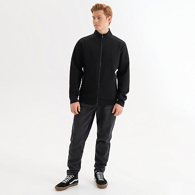 Толстовка на молнии Астин (Astin) черная, размер S/M