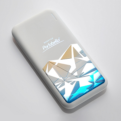 Внешний аккумулятор с подсветкой Люче (Luce) 10000 mAh, белый