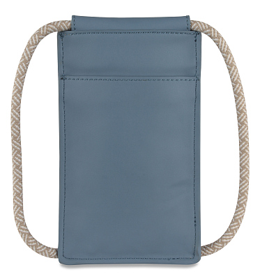 Сумка-чехол для мобильного телефона BUGATTI Almata, голубая, полиуретан, 11x2x18 см