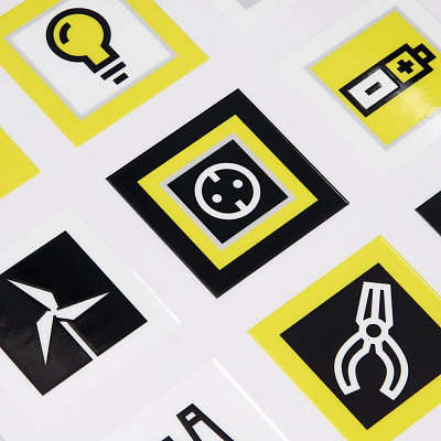 Стикерпак UV-DTF Industry, энергетика