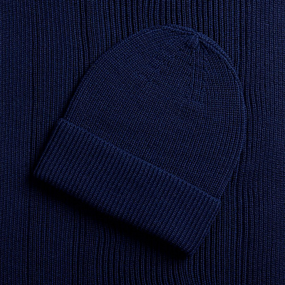 Шарф Nobilis Mono, темно-синий