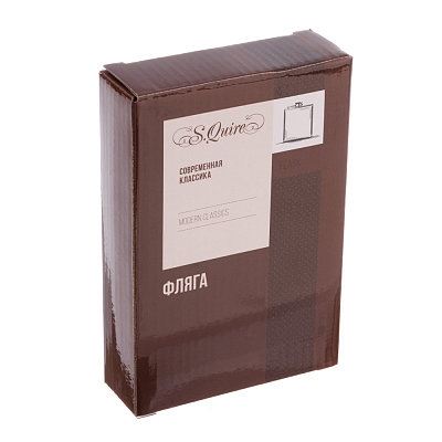 Фляга S.Quire 0,24 л, сталь, серебристая