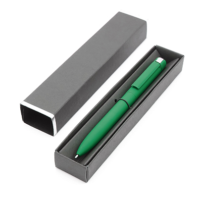 Ручка Espada в коробке Cradle чёрной с серебристым  (Темно-зеленый)