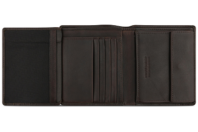 Бумажник KLONDIKE RUSH «Daniel», натуральная кожа в темно-коричневом цвете, 10 х 12 х 2 см