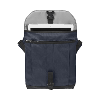 Сумка наплечная VICTORINOX Altmont Original Flapover Digital Bag, синяя, нейлон, 26x10x30 см, 7 л