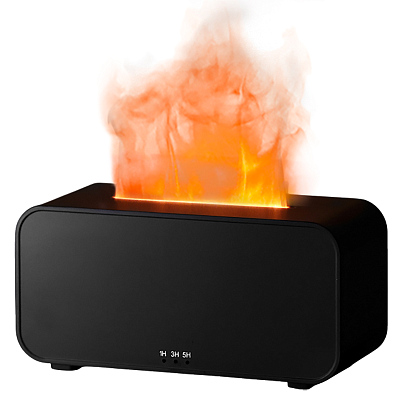 Светодиодный USB увлажнитель-ароматизатор Lumor RGB, черный (Чёрный) Светодиодный USB увлажнитель-ароматизатор Lumor RGB, черный (Чёрный)