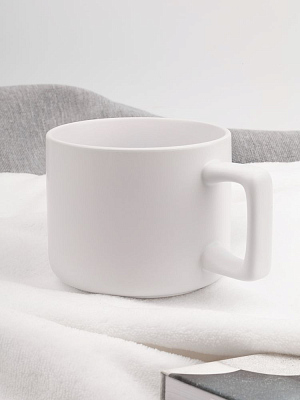 Чашка Jumbo в коробке матовая, белая