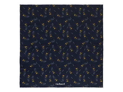 Шелковый платок Victoire Navy (Синий нэйви)