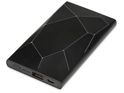 Внешний беспроводной аккумулятор Geo Wireless с подсветкой лого, 5000 mAh