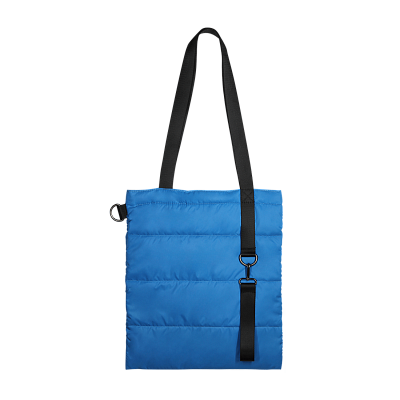 Шоппер Superbag Bubble, с магнитной кнопкой (голубой с черным)