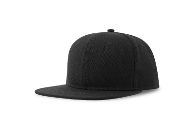 Бейсболка SNAP BACK-S, 6 клиньев, пластиковая застежка (Чёрный)