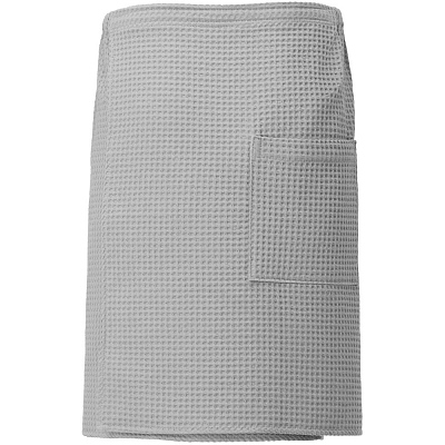 Килт вафельный мужской Onsen, светло-серый, единый размер (Серый)