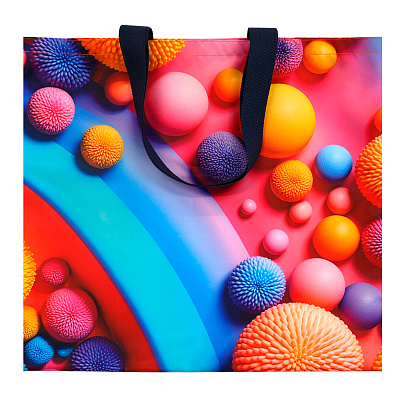 Сумка для покупок Слинг с полноцветной печатью (Синий) Сумка для покупок Слинг с полноцветной печатью (Синий)