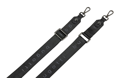 Сумка наплечная BUGATTI Almata, чёрная, полиуретан, 11х4х19 см