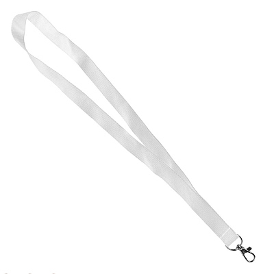 Ланъярд NECK , полиэстер, 2х50 см (Белый)