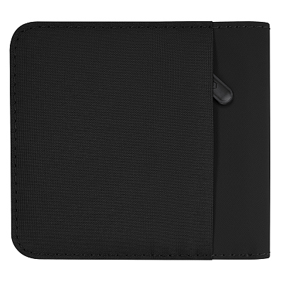 Бумажник VICTORINOX Travel Essentials Bi-Fold Wallet, с защитой от сканирования RFID, чёрный, полиэстер, 11x2x10 см