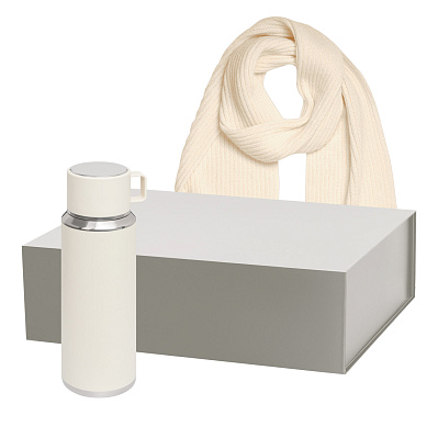 Подарочный набор Oslo, Forges  (термос, шарф) (Бежевый)