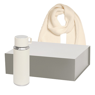 Подарочный набор Oslo, Forges  (термос, шарф) (Бежевый)