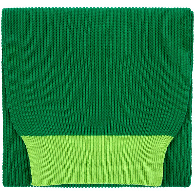 Шарф Snappy, зеленый с салатовым (Салатовый)