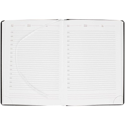 Ежедневник Nebraska, недатированный, черный