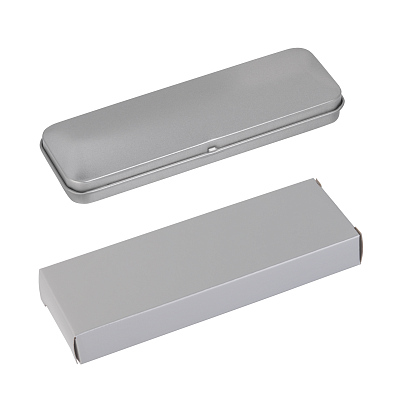 Набор "Aurora" (ручка+карандаш), покрытие soft touch, черный/серебристый