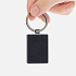 Брелок Gun Metal Leather Rectangle, графитовый - Фото 3