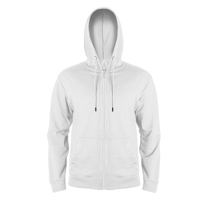 Толстовка унисекс на молнии с капюшоном EVEREST 260 (Белый)