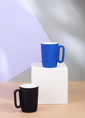 Кружка керамическая "Calypso" 250 мл, покрытие soft touch, синий