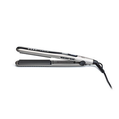 Щипцы-гофре для волос DEWAL BEAUTY Dark Charm 25x110 мм 40 Вт серые