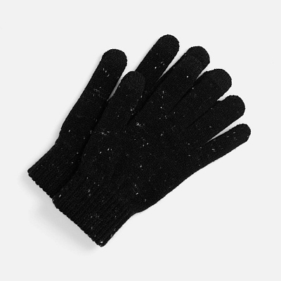 Перчатки сенсорные Spotti Senso, черные (Чёрный)