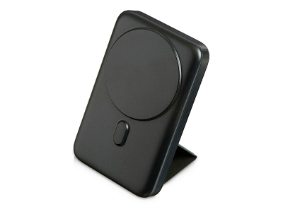 Магнитный внешний беспроводной аккумулятор GenerIQ,QC/PD, 10000 мАч (Чёрный)