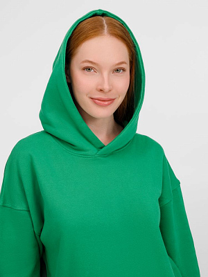 Худи оверсайз унисекс Tolla, зеленое