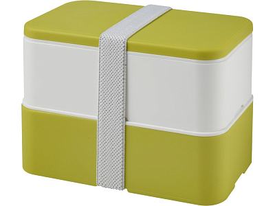 Двухслойный ланчбокс MIYO (Лайм/белый)